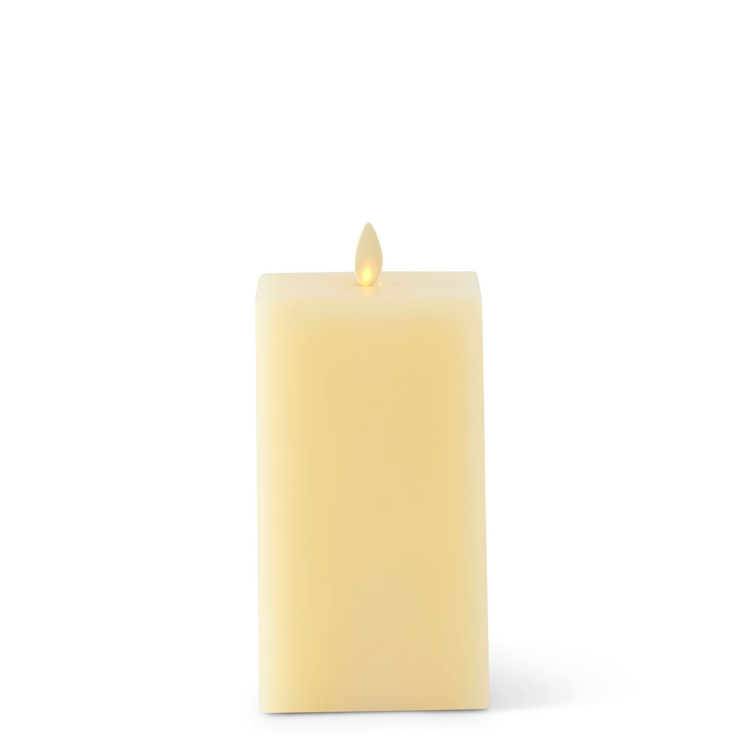Ivory Wax Luminara Small Indoor Square Candle