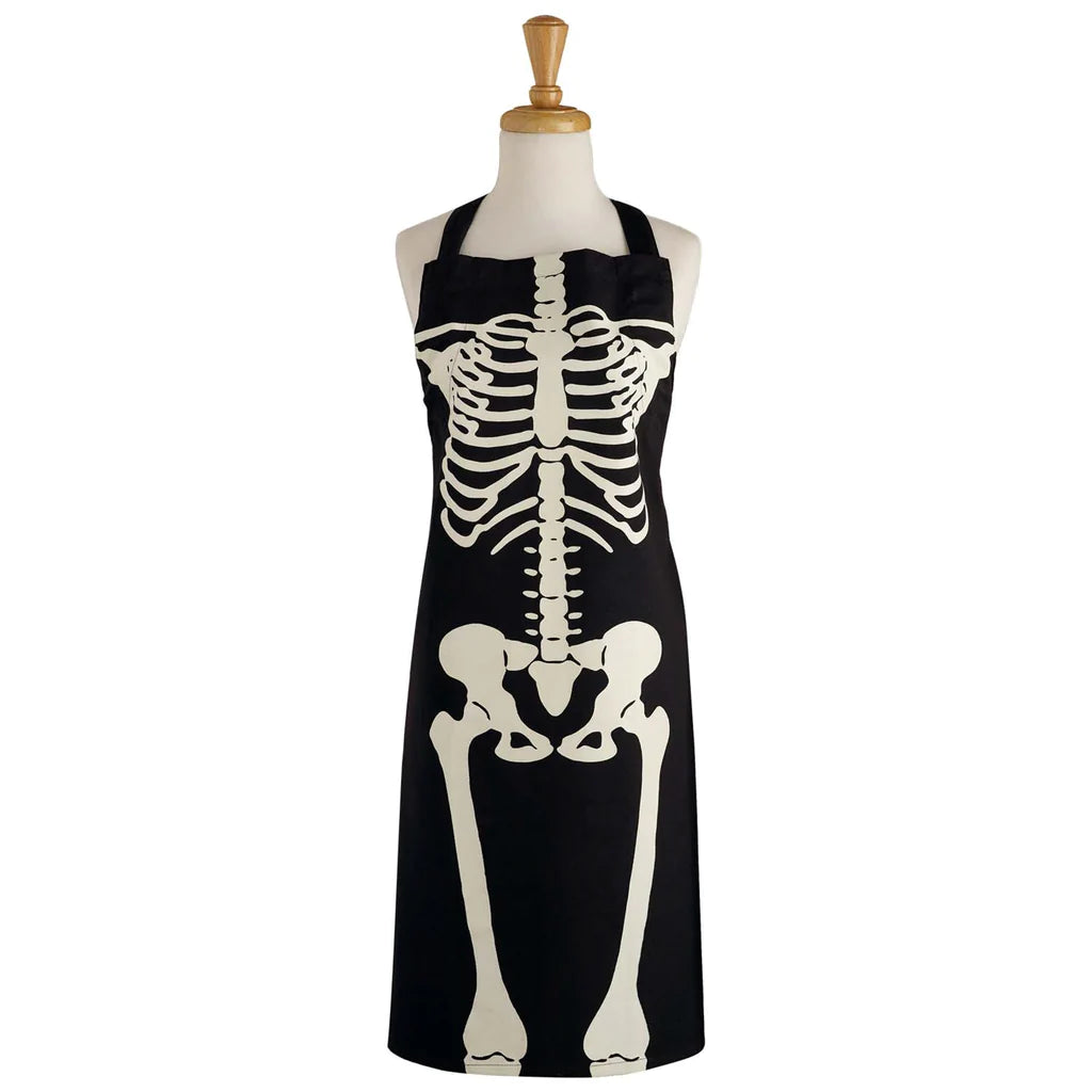 Skeleton Printed Apron