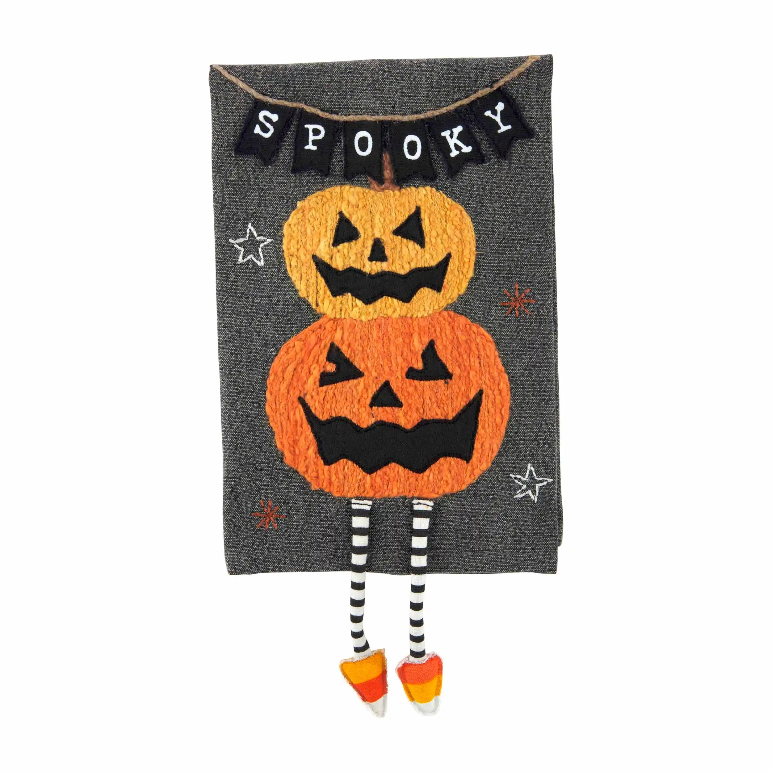 Kwlegh Halloween Spooky Pumpkin Kitchen Towels Set of 2 Trick or Treat  Gothic Hand Towels Boo Spider Web Fingertip Towels Soft Absorbent Dish  Towels